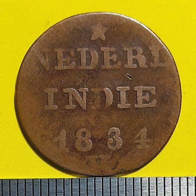 #3.NIS. UANG KUNO / KOIN KUNO 1 CENT NEDERL INDIE TAHUN 1834