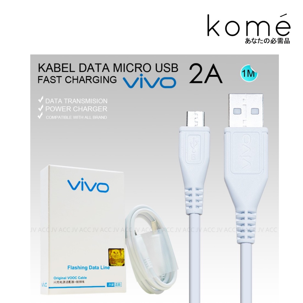 VIVO KABEL DATA 2A FAST CHARGING MICRO USB ORIGINAL