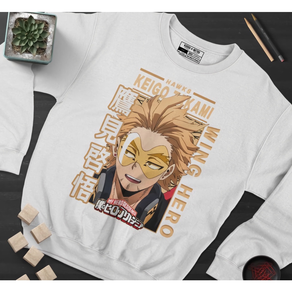 Crewneck Hawks Wing Hero Anime Boku no Hero My Hero Academia