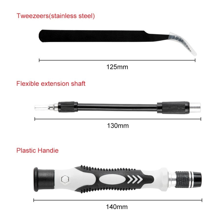 Obeng Set 115 in 1 Screwdriver Reparasi Smartphone Laptop Elektronik