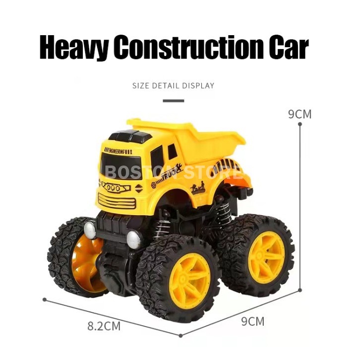 Bostonstore Mobil Konstruksi Crane / Toy Addict DIY Mobil Konstruksi / Mainan mobil anak model Tank / Mainan Mobilan / Mainan Mobil Anak / Mainan Mobil Jungkir Balik / Mainan Edukasi / Mainan Mobil-mobilan / Mainan Anak