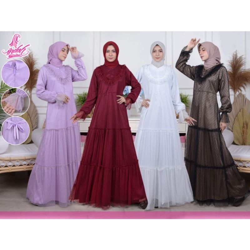 GAMIS TILE DOTTY GAMIS VELVET CASUAL MURAH GROSIR BERKUALITAS
