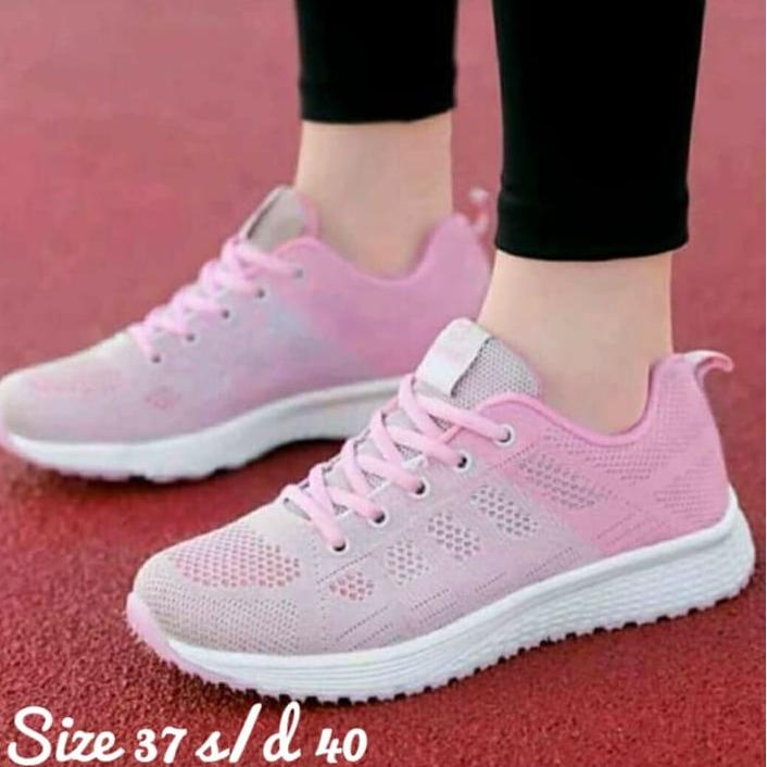 Sepatu Kets Running Wanita Fashion Sport Olahraga Jogging Lari Spatu Cets Sneakers Shoes Seoatu Sene