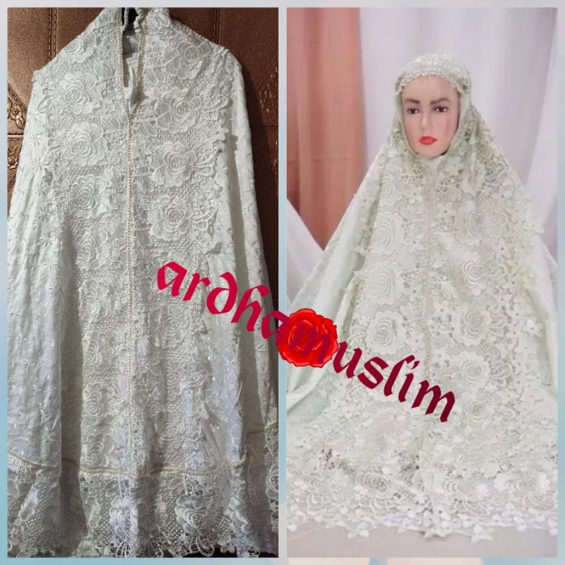 MUKENA SUTRA PARIS PRADA KD  FULL SAROWSKY EXLUSIVE