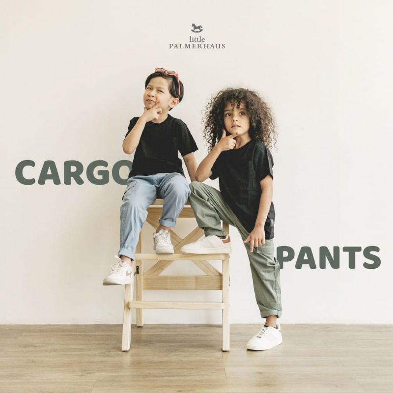 HIGH QUALITY LITTLE PALMERHAUS CARGO PANTS CELANA PANJANG ANAK 1-6 TAHUN ( CELANA ANAK )