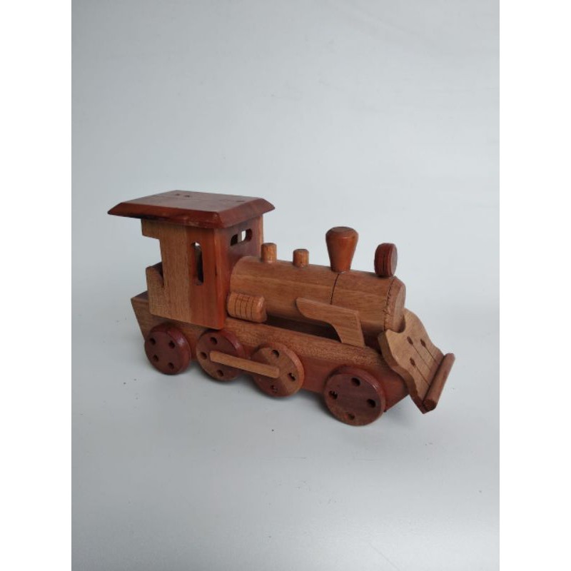 TERMURAH MINIATUR LOKOMOTIP LOKO LOKOMOTIF KAYU