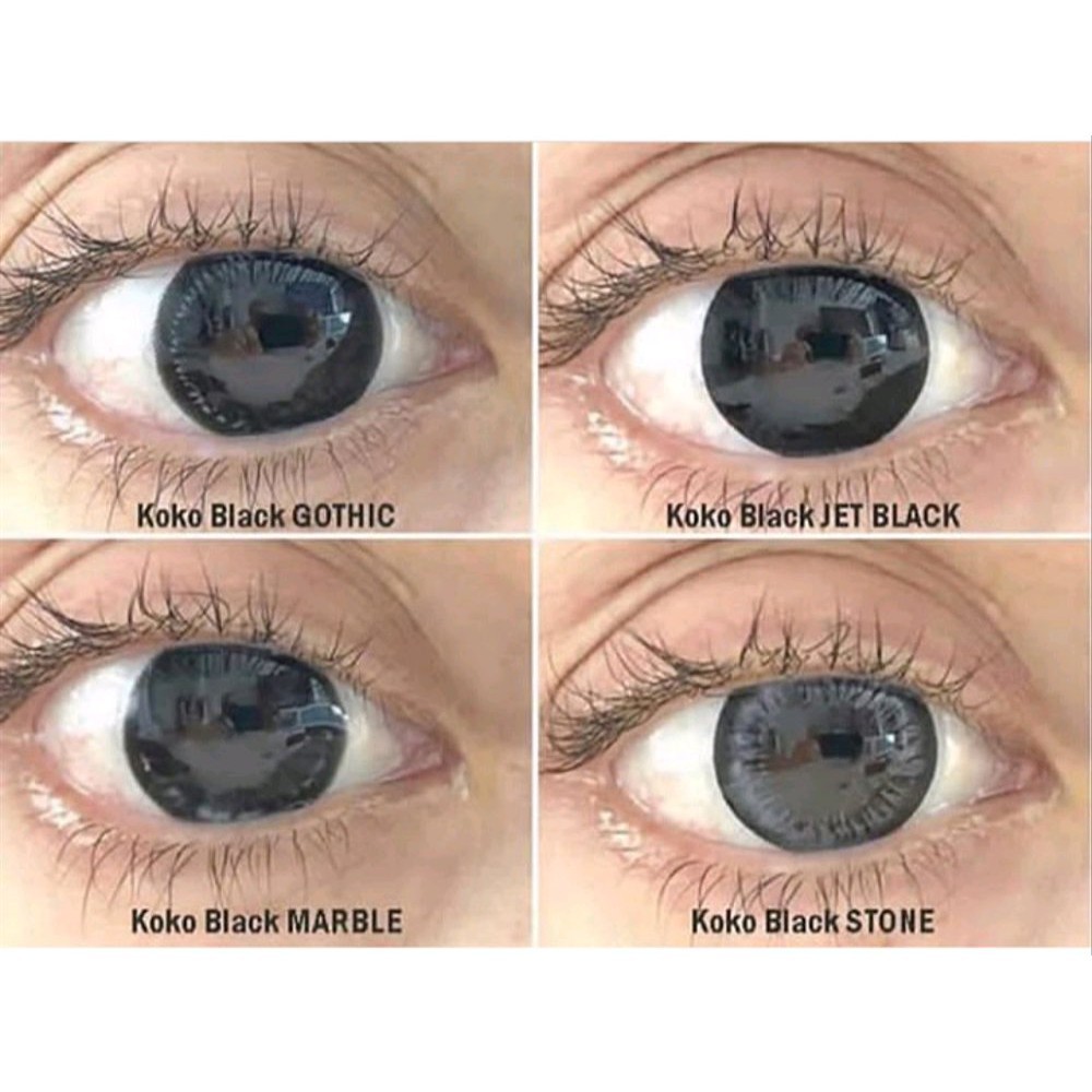 Softlens Koko Black 14.5mm + FREE LENS CASE