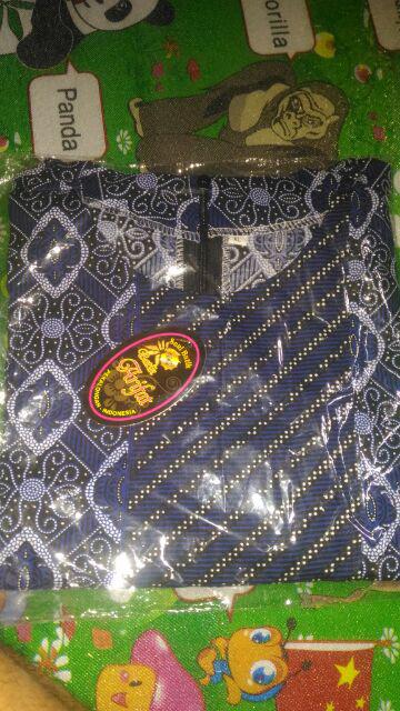 Tey-17 Batik Wanita Asj Sa Hrb026 Kenongo Kemeja Tosca Pendek