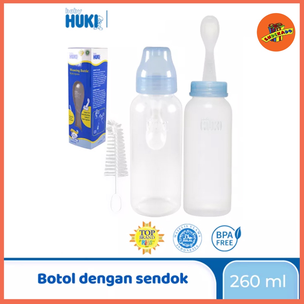 Huki Weaning Bottle With Spoon