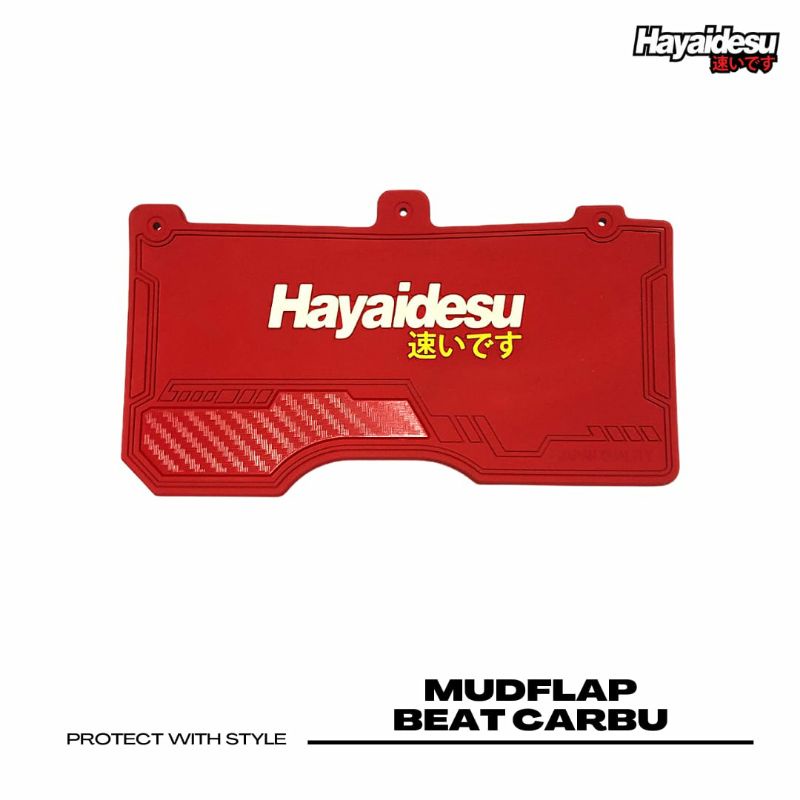 Mudflap Honda Beat Carb Karbu Aksesoris Variasi Penahan Lumpur Hayaidesu - premium