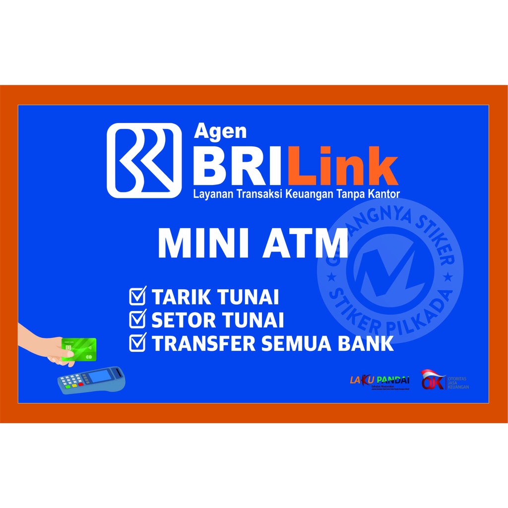 

STIKER VINYL MEJA KASIR BRILINK MODEL 7