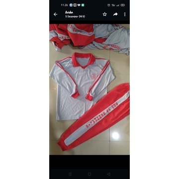 kaos olahraga stelan kh adidas pake krah ukuran SD