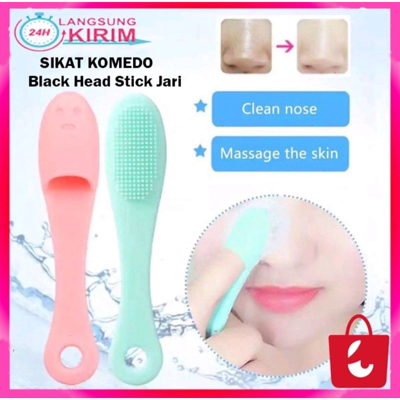 SILIKON PEMBERSIH KOMEDO SIKAT JARI BLACKHEAD REMOVER