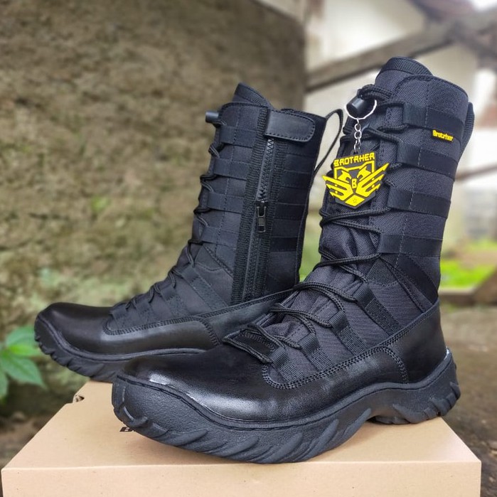 ⭐⭐⭐⭐⭐SEPATU PDL BROTRHER NINJA WEBA/KOMANDO KULIT SAPI ASLI SEPATU PDL DINAS LAPANGAN TNI POLRI SECURITY