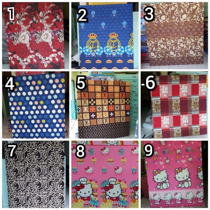 TERLARIS cover/sarung kasur busa inoac ukuran 200x180x20