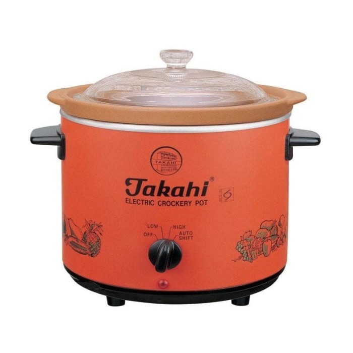 Original Panci Listrik / Slow Cooker Takahi 3.5 Liter 2404A-H