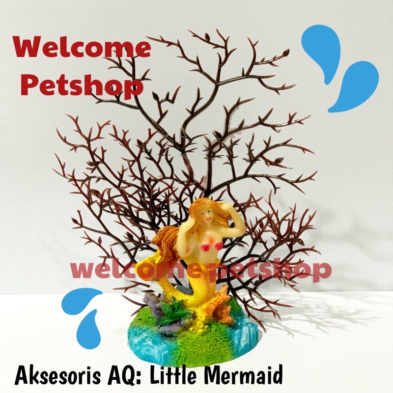 Little Mermaid / Aksesoris Aquarium / Hiasan Aquarium / Aqua Scape