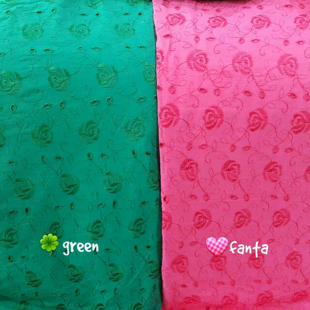 Kain Katun Bordir Gamis Blouse