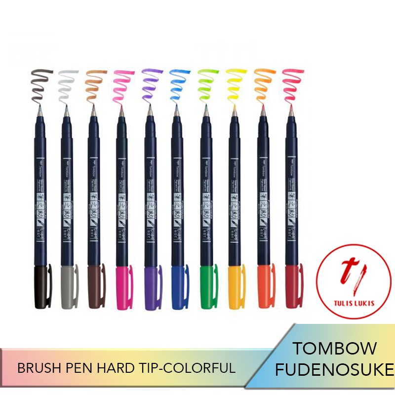 

TOMBOW FUDENOSUKE BRUSH PEN HARD TIP / SPIDOL WARNA