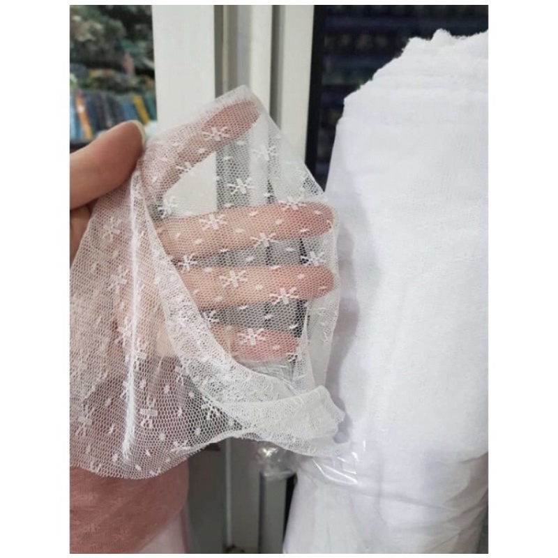 Tile Dot Bintang Tulle Snow flake Tulle Dot Star