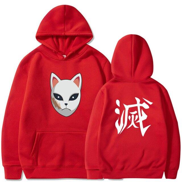 Sweater Anime DEMON SLAYER Oblong / Hoodie SABITO Jumper Pria Wanita Size S M L XL XXL XXXL