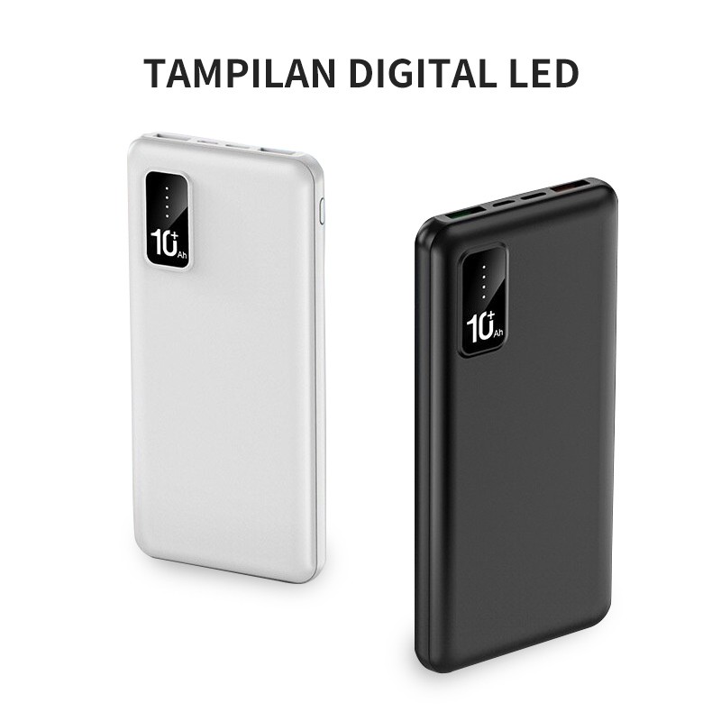 Free shippingCOD Powerbank Dual USB 10000 mAh Power Bank Murah Miniso Original  iphone Android xiaom