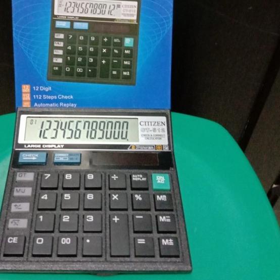 

➵ Kalkulator 12 Digit / Calculator / Alat Hitung Citizen CT 512 ✺