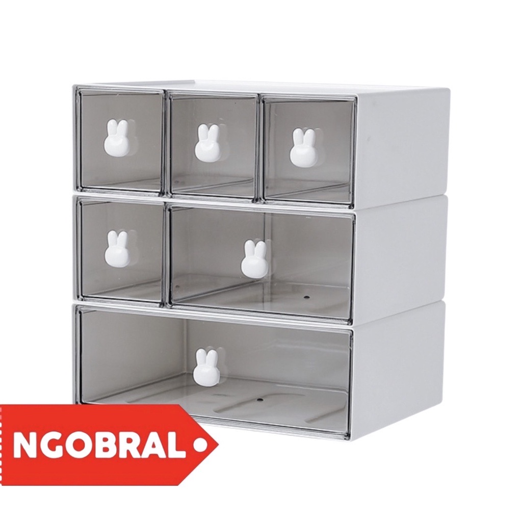 LACI BOLPEN SUSUN MEJA BEBAS TUMPUK LACI KOSMETIK LACI PLASTIK LACI PITA ANAK