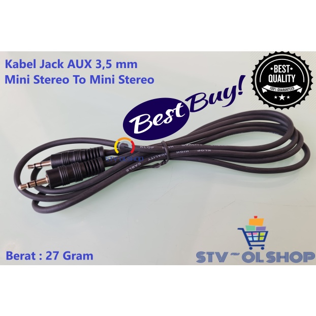 Kabel Jek Mini Stereo To Mini Stereo / jack 3,5 mm