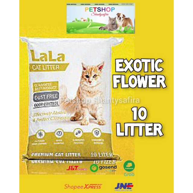 PASIR KUCING GUMPAL WANGI PASIR LALA 10 LITTER /5.5 LITTER PREMIUM CAT LITTER