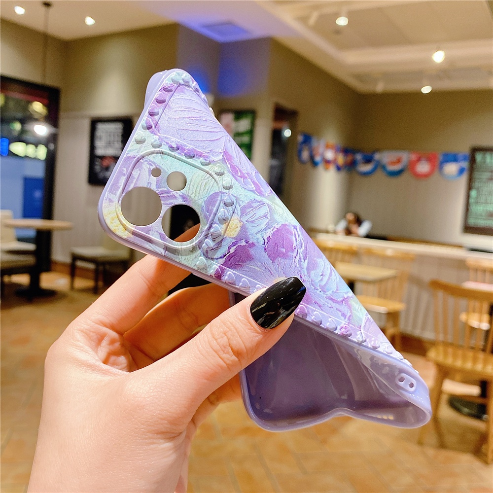 Flower Love Frame Soft Case OPPO A16 A15 A15S A55 A54 A74 A93 A94 4G A9 A5 A31 2020 A52 A92 A5S A7 A12 A12E A11K A3S Realme C1 Reno 4F 5F F17 F19 F9 Pro Lite-5