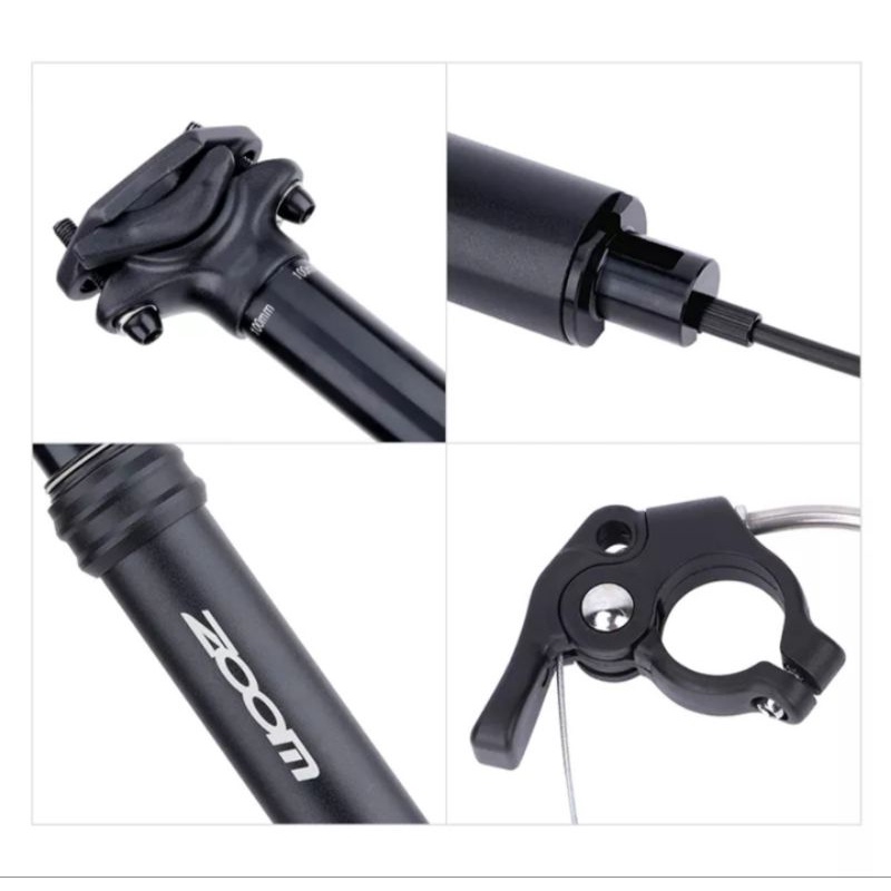 Zoom Seatpost Dropper 30.9 mm Remote External Cable Dropper Seatpost Kabel Luar