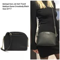 TAS WANITA BRANDED ORIGINAL - MK JET SET TRAVEL DOME CROSSBODY