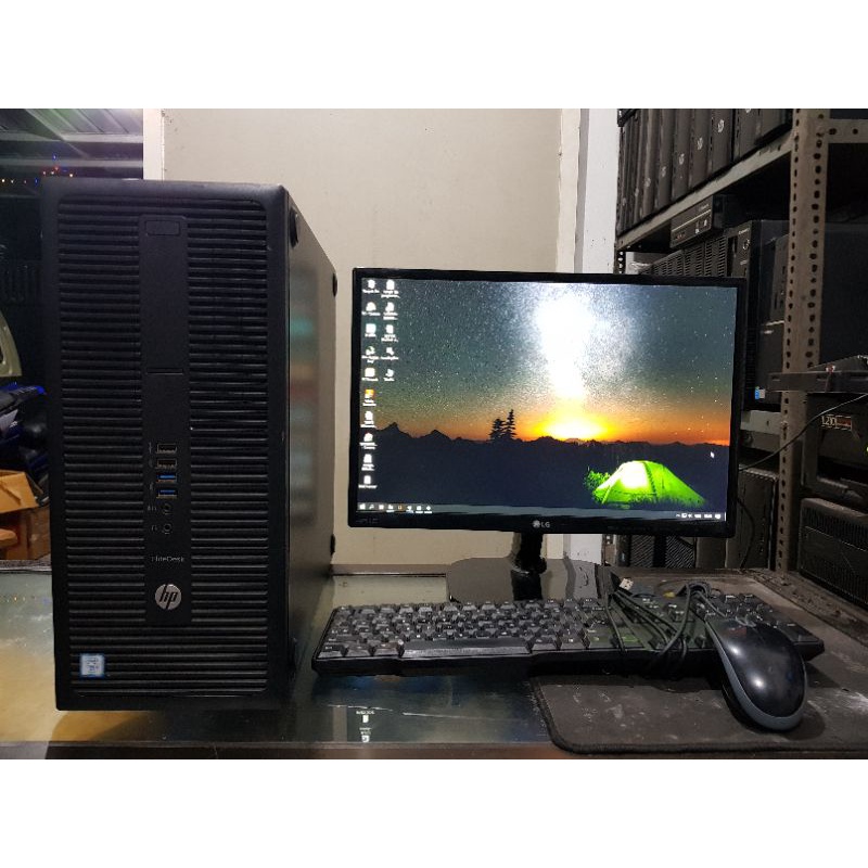 PC BUILTUP FULLSET CORE I5 2400 RAM 8GB SSD 120GB HDD 500GB MONITOR 19&quot; KEY &amp; MOUSE