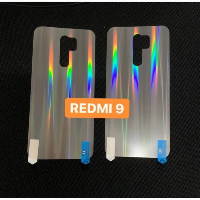 Garskin/SKIN AURORA REDMI 9 2020 back skin protector pelangi kualitas premium