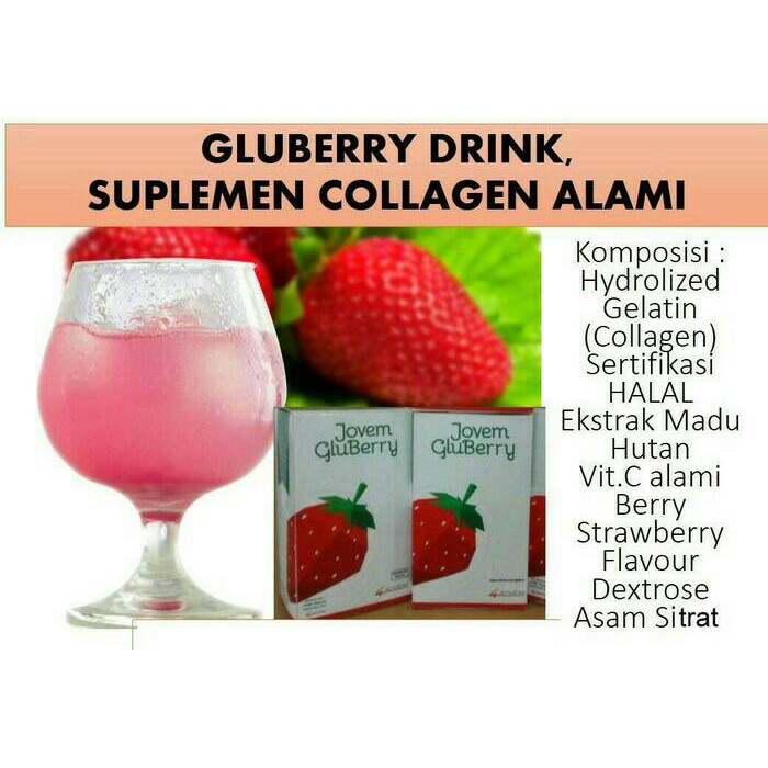 Gluberry Jovem Collagen Minuman Nutrisi Kesehatan Kulit/Promil/Tulang