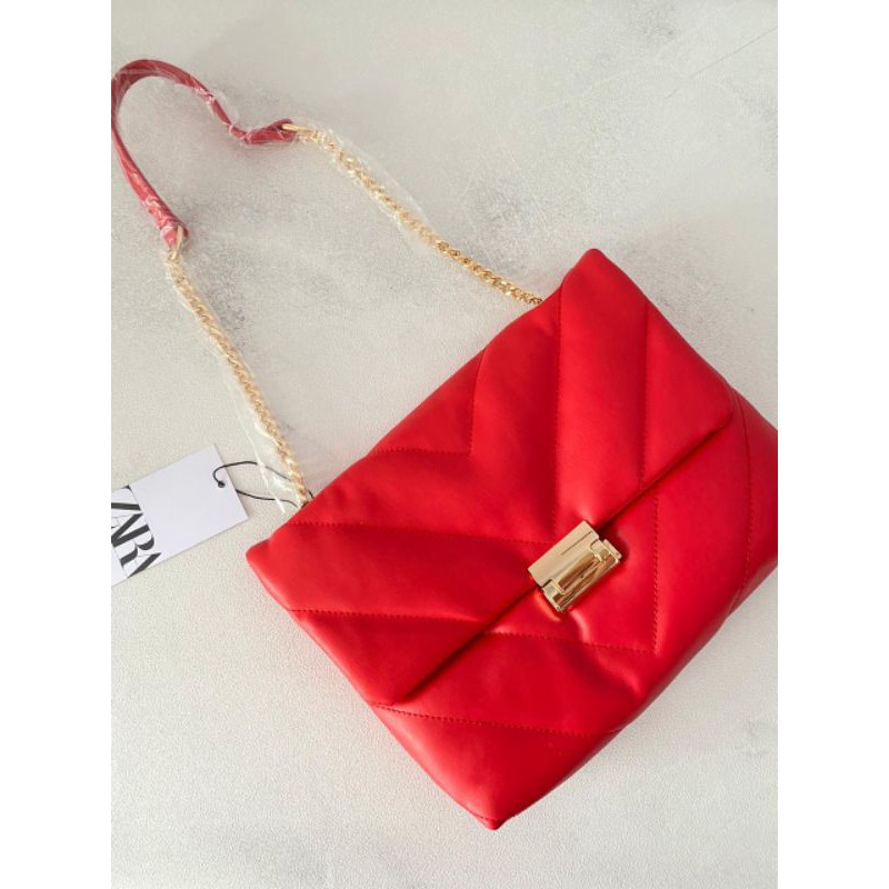 ZRA quilted maxi crossbody bag