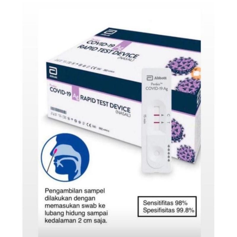 Original Abbot Bioquick Swab Nasal Ecer Murah / Bioquick Abbott Nasal Izin Kemenkes AKD 1 Box Isi 20pc