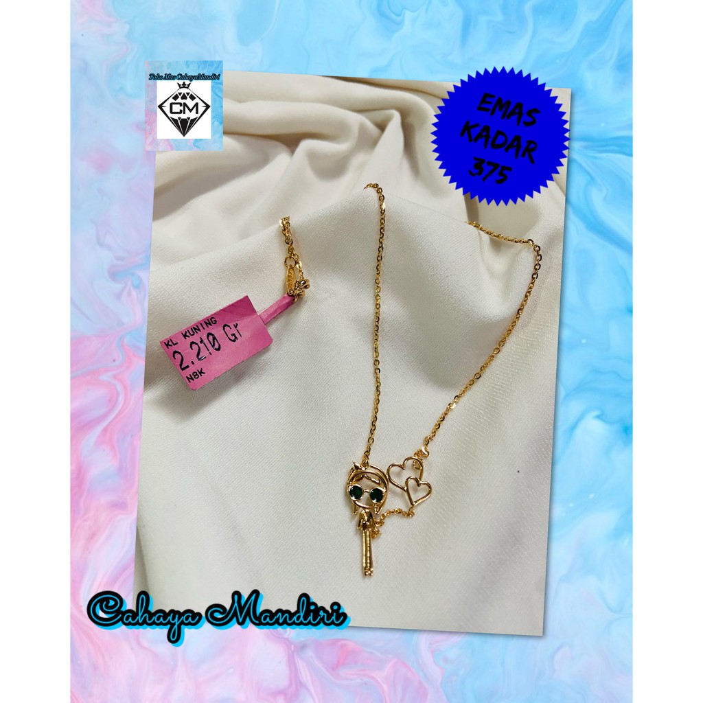 Kalung Emas Kadar 375 (8K) Berat 2,65 Gram