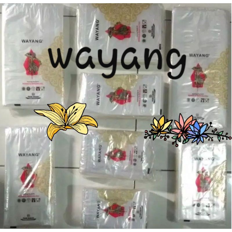 plastik PP bening ( cap wayang tebal 0.3)