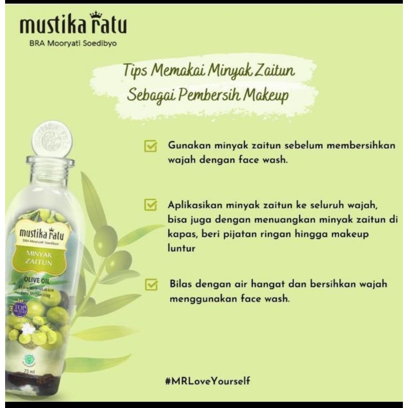 Mustika Ratu Minyak Zaitun 175ml 100 Original Shopee Indonesia
