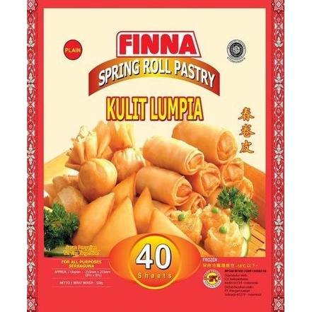 

Kulit Lumpia FINNA 21x21cm isi 40 TERLARIS TERPERCAYA ORIGINAL