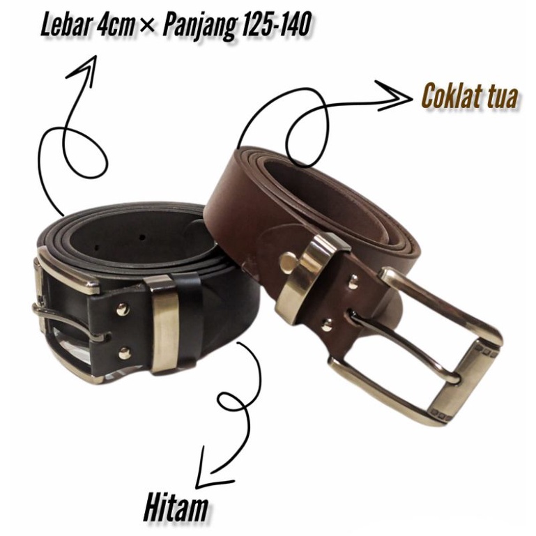 ikat pinggang asli kulit sabuk kulit satu lapis sabuk asli kulit ikat pinggang asli kulit original l