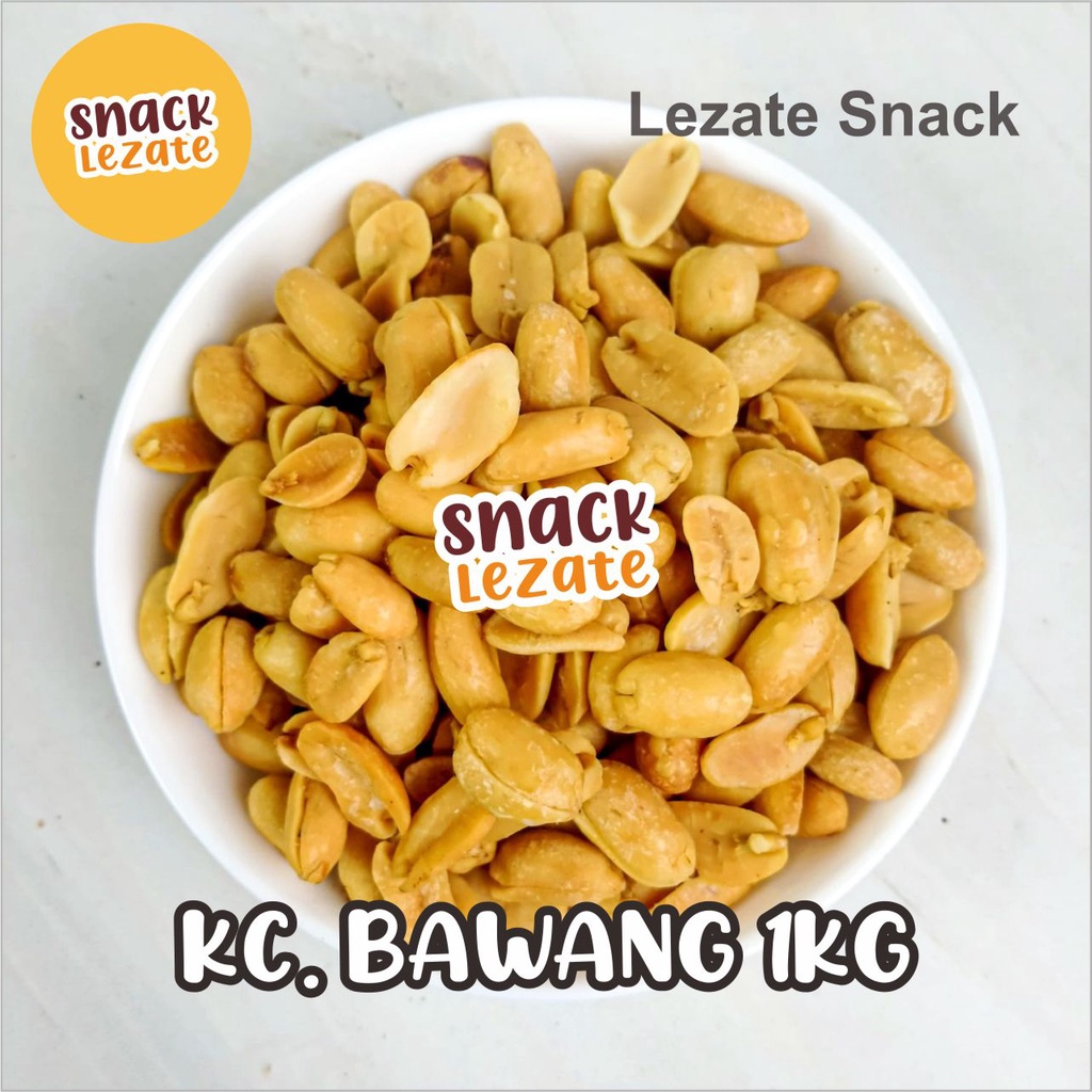 

Kacang Bawang Goreng 1kg Gurih Asin / Lacang Bawang Bali Putih Murah / Kacang Tanah Goreng WAP SHOP