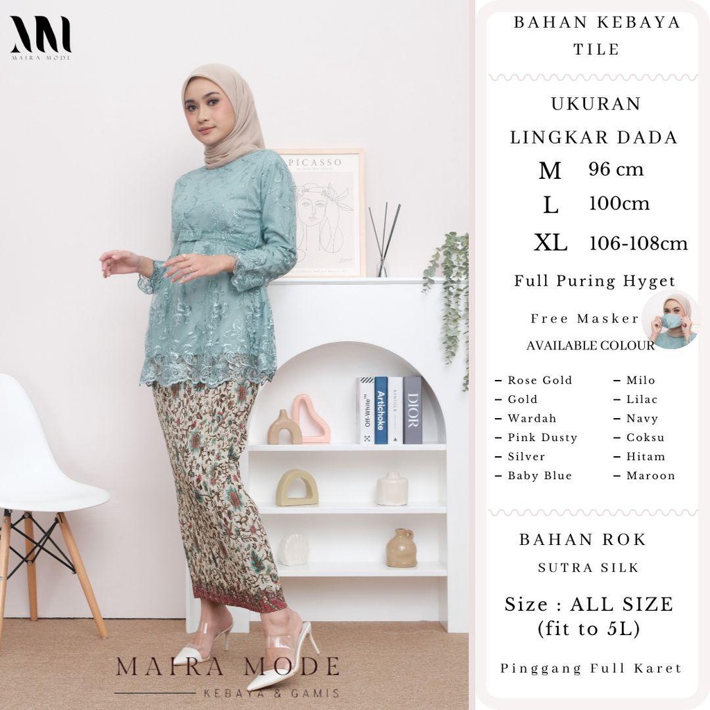 KEBAYA WISUDA/STELAN KEBAYA WISUDA/SETELAN TILLE CANTIKA-STELAN KEBAYA TILLE CANTIKA