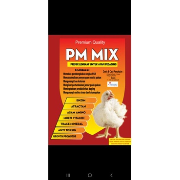PM MIX BROILER MERAH 1 ZAK ISI 25 KG || PREMIX TERNAK AYAM