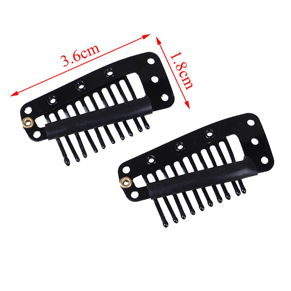 NICKOLAS1 Klip Ekstensi Rambut Bentuk Tetesan Air Kokoh 10-Teeth Untuk Hair Extension Hair Snap Clips