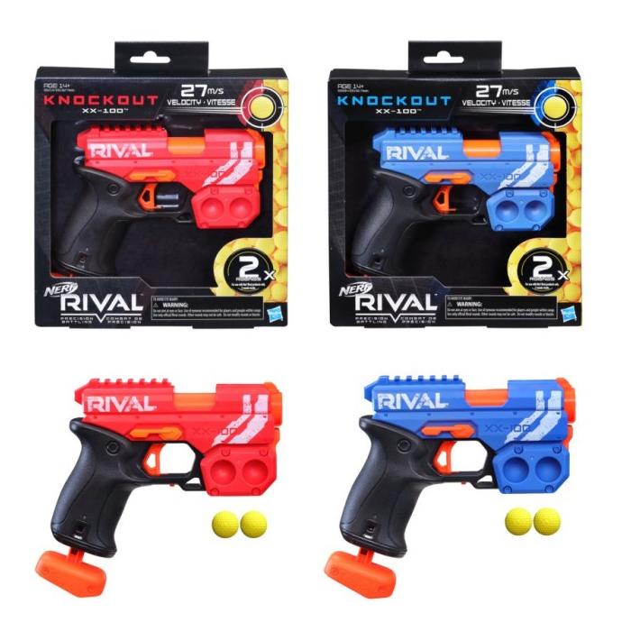 Nerf Rival Knockout/Knock Out Knockout XX-100 Ball Blaster Red/Blue