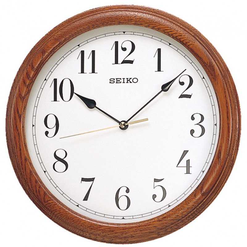 Jam Dinding Seiko QXA153B -Wooden Case