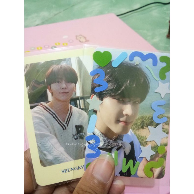 (BOOKED) photocard wonwoo dul & seungkwan oty otr